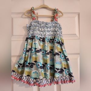 Girls blue floral Matilda Jane top, size 8